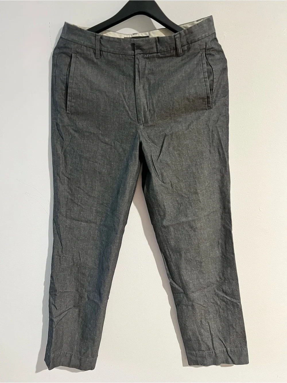 Vintage Banana Republic Gray Men's Dress Pants - Slim Tailored